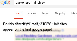 IGEG - SEO / search engine optimisation work on an ongoing basis.